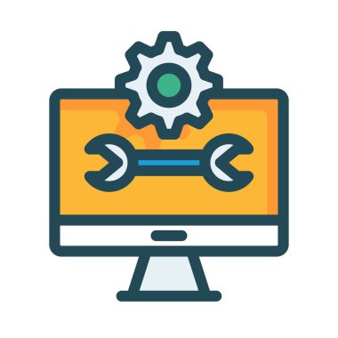 bilgisayar onarım vektör çizim 