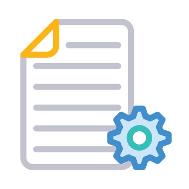 İş düz simge vektör, illüstrasyon