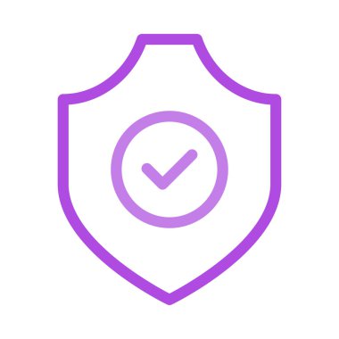 kalkan ikon vektör illüstrasyonu 