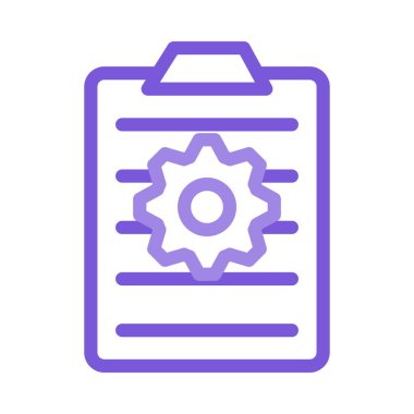 İş düz simge vektör, illüstrasyon