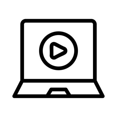 İş düz simge vektör, illüstrasyon