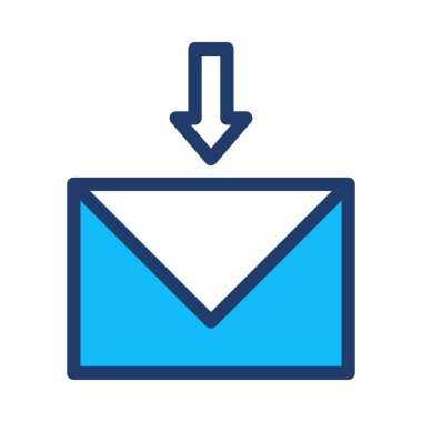 İş düz simge vektör, illüstrasyon