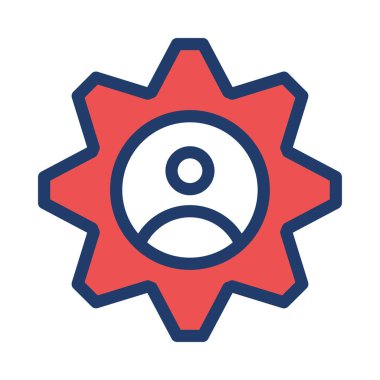 İş düz simge vektör, illüstrasyon