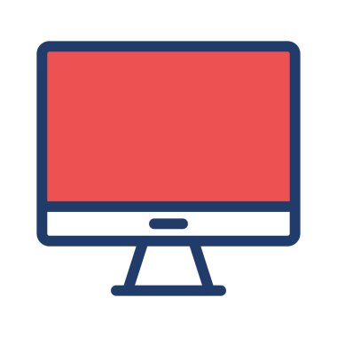 İş düz simge vektör, illüstrasyon