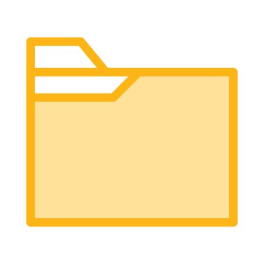 İş düz simge vektör, illüstrasyon