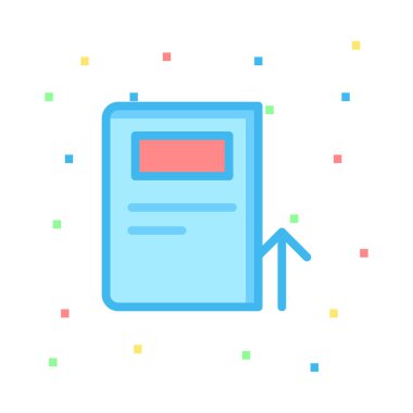 İş düz simge vektör, illüstrasyon