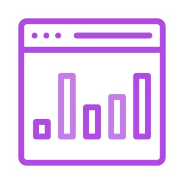 Grafik simgesi vektör illüstrasyonu 