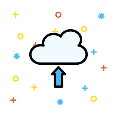 İş düz simge vektör, illüstrasyon