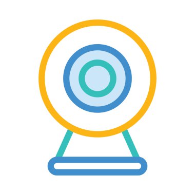 Renk web simgesi beyaz arka plan üzerinde izole iş için. Vektör çizim