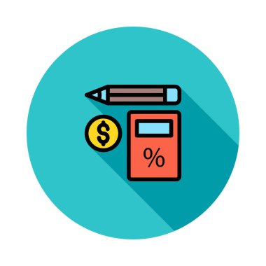 Renk web simgesi beyaz arka plan üzerinde izole iş için. Vektör çizim