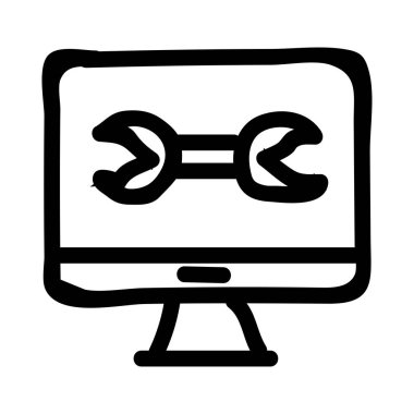 Renk web simgesi beyaz arka plan üzerinde izole iş için. Vektör çizim