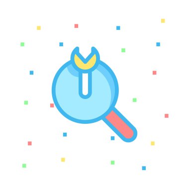 Renk web simgesi beyaz arka plan üzerinde izole iş için. Vektör çizim