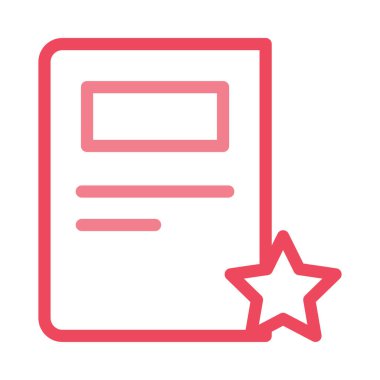 belge simgesi vektör illüstrasyonu 