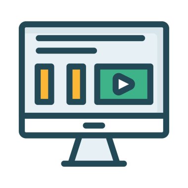 basit iş simge vektör çizim 