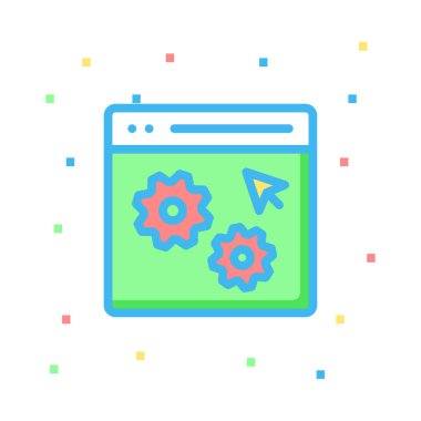 Renk web vektör simgesi 