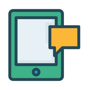 ileti ikonu vektör illüstrasyonu 