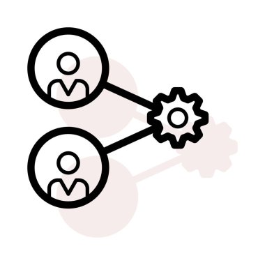 basit iş simge vektör çizim 