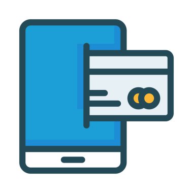 kart simge vektör çizim 