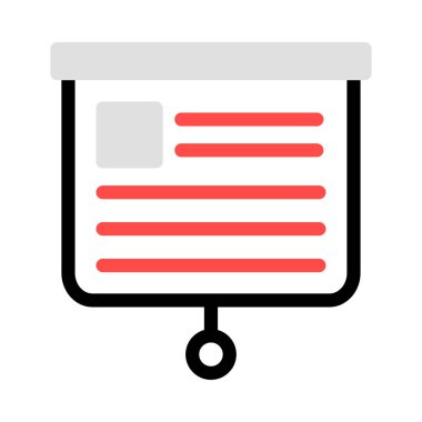 Sunu düz simgesi beyaz arka plan, vektör, illüstrasyon izole