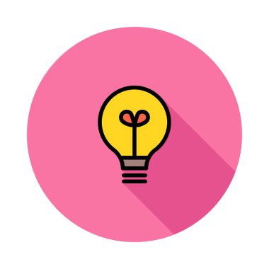 İş düz simge vektör, illüstrasyon