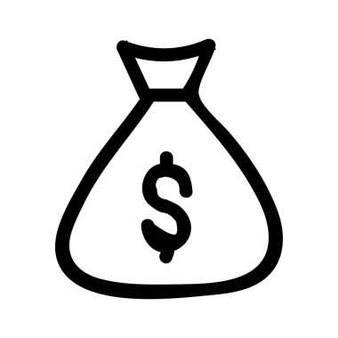 İş düz simge vektör, illüstrasyon