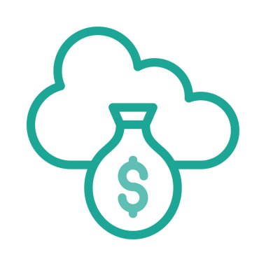 İş düz simge vektör, illüstrasyon