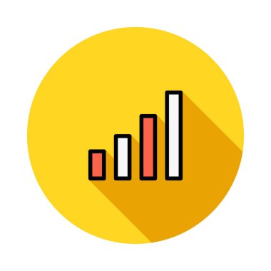 İş düz simge vektör, illüstrasyon