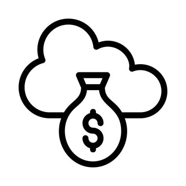 İş düz simge vektör, illüstrasyon