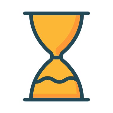 kum saati simgesi vektör çizim 