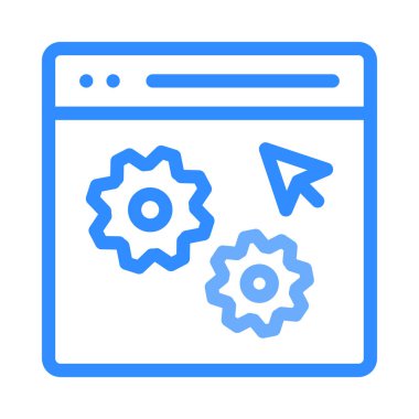 basit iş simge vektör çizim 