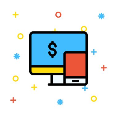 basit iş simge vektör çizim 