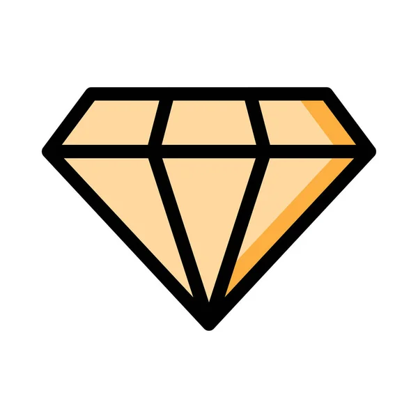 Diamantzeichen Symbol Vektorillustration — Stockvektor