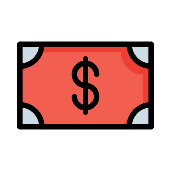 Dollar Pictogram Vector Illustratie — Stockvector