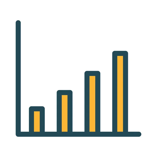 Grafico Aziendale Sfondo Bianco — Vettoriale Stock