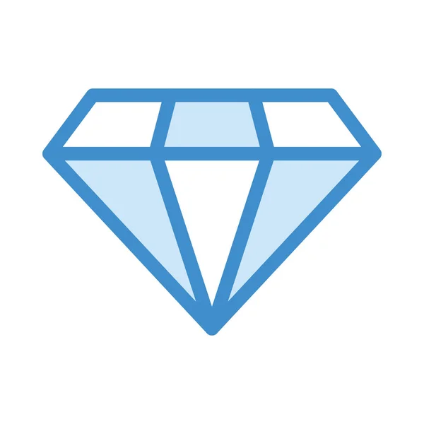 Signo Diamante Icono Ilustración Vectorial — Vector de stock