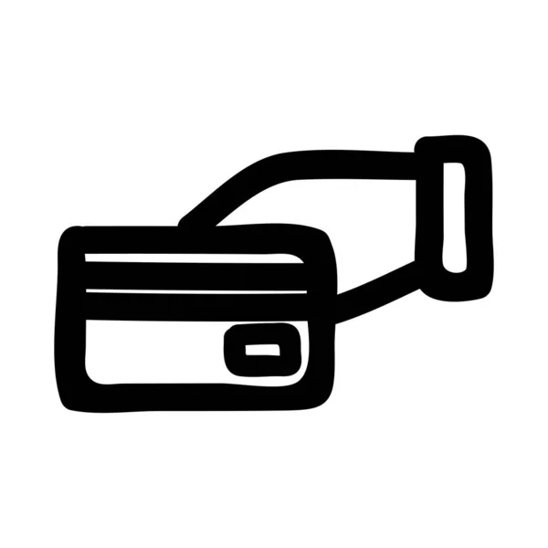 Business Svart Web Icon Vektorillustration — Stock vektor