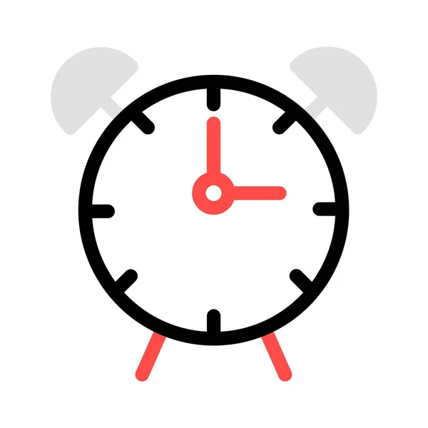 Reloj Icono Web Vector Ilustración — Vector de stock