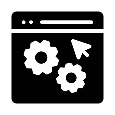 Ağ web simge vektör çizim 