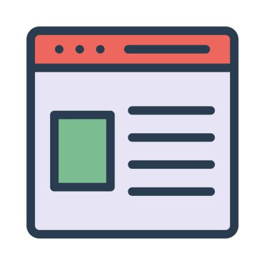 Ağ web simge vektör çizim 