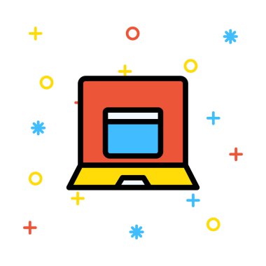 Ağ web simge vektör çizim 