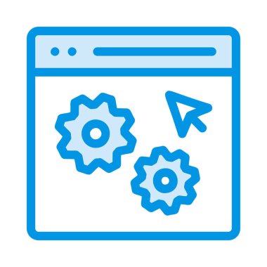 Ağ web simge vektör çizim 