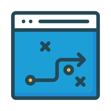 Ağ web simge vektör çizim 