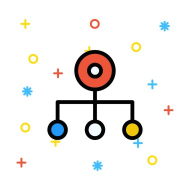 Ağ web simge vektör çizim 