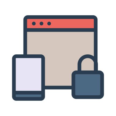 Ağ web simge vektör çizim 