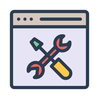 Ağ web simge vektör çizim 