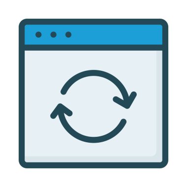 Ağ web simge vektör çizim 