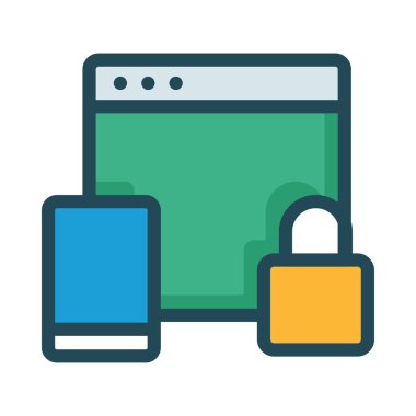 Ağ web simge vektör çizim 