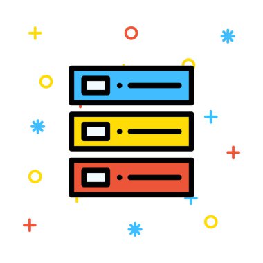 Ağ web simge vektör çizim 