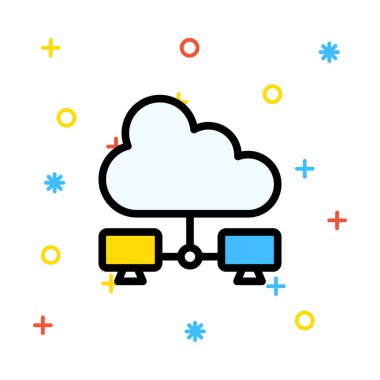 Ağ web simge vektör çizim 