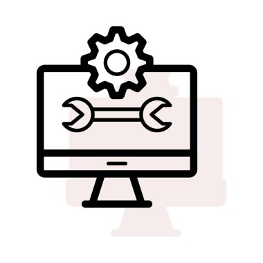 Ağ web simge vektör çizim 